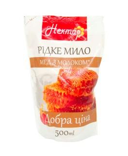 Нектар р/мило дой-пак 500мл мед з молоком